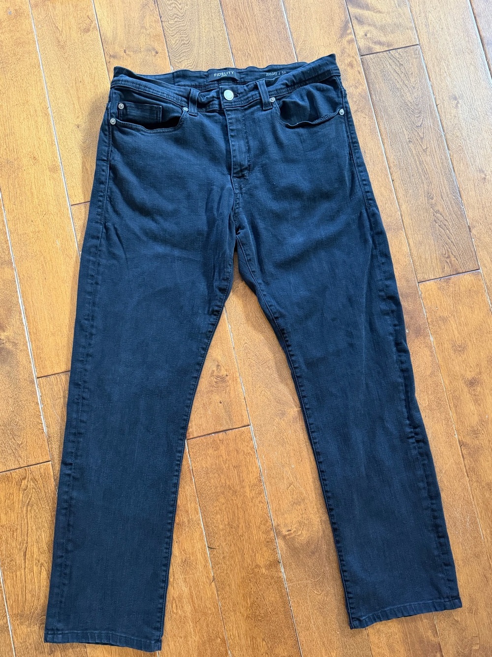 Fidelity Straight Men’s Black Jimmy Jeans size 36